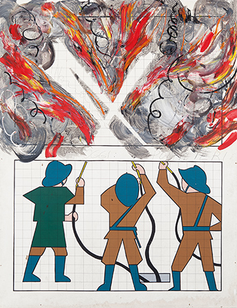 Aldo Mondino oil on masonite
180x140 cm 2