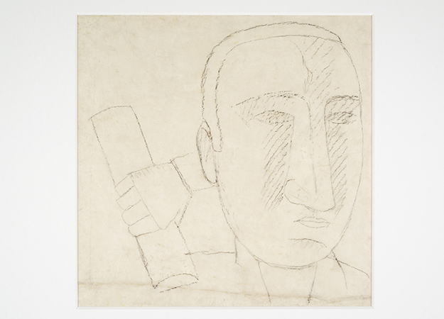 Carlo Carrà 1916
pencil on paper on canvas
44.7 x 45 cm 1