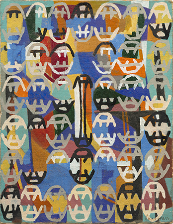 Giuseppe Capogrossi 1953
oil on canvas
65.5 x 50.3 cm 4