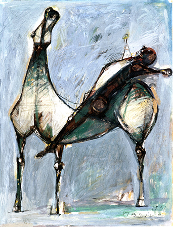 Marino Marini 1951
ink and tempera on paper
46 x 35 cm 1