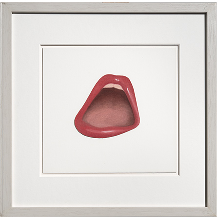 Tom Wesselmann 1973
oil on shaped canvas applied on canvas
24.2 x 25.8 cm 2